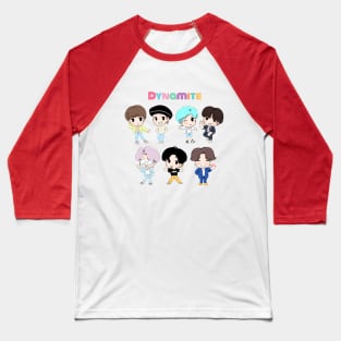 BTS DYNAMITE CHIBI Baseball T-Shirt